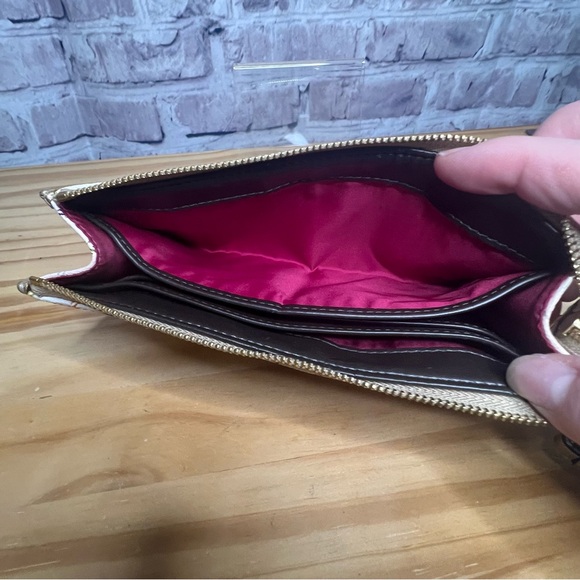 Coach Tattersall Coated Canvas Wristlet Wallet - Picture 5 of 9